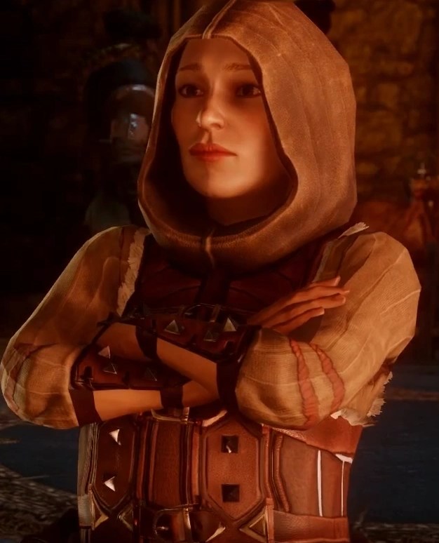 Bianca Davri, un personaje enano, como se ve en Dragon Age: Inquisition.